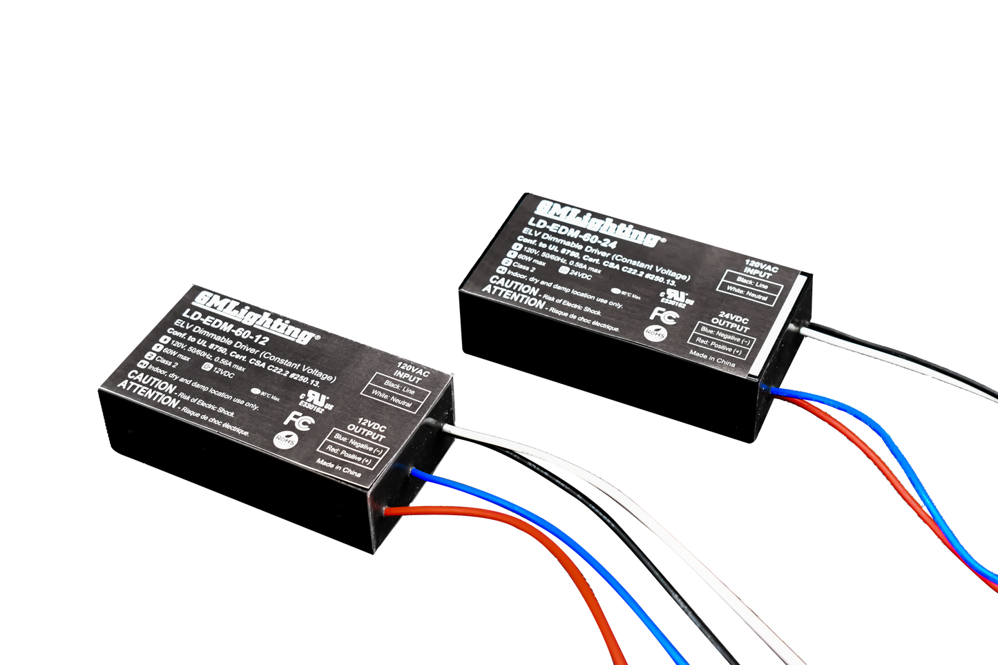 GM Lighting LD-EDM-60-24 LineDRIVE 24VDC Mini Electronic LED Dimmable Power Supplies - Ready Wholesale Electric Supply and Lighting