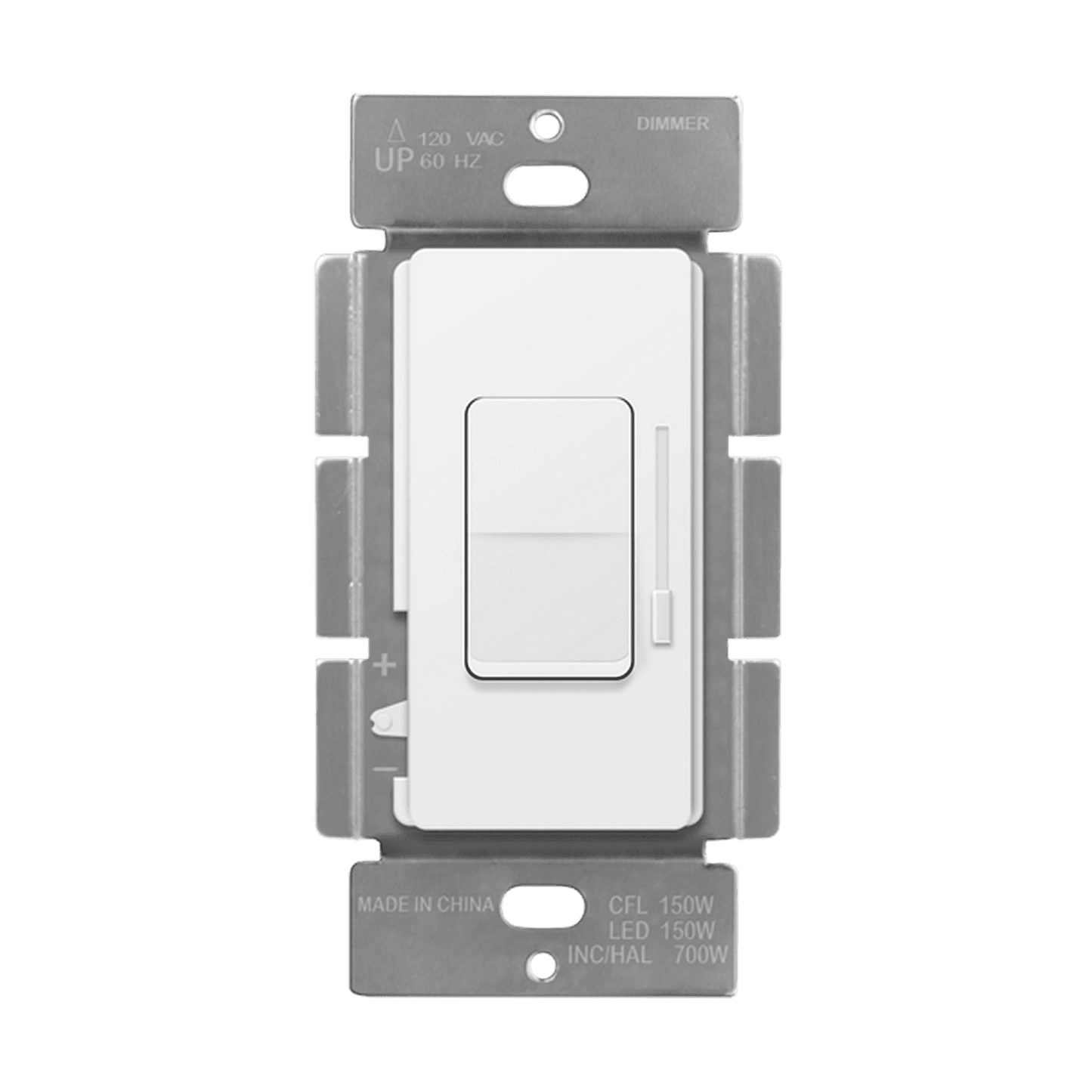 Enerlites 51300-W Decorator CFL/LED Dimmer Single Pole/3-Way - Whire - Ready Wholesale Electric Supply and Lighting