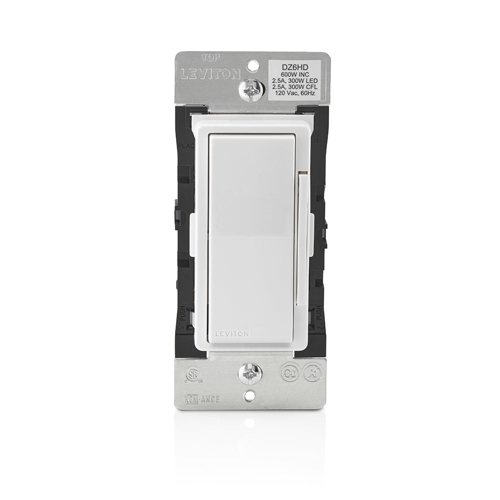 Leviton Decora DZ6HD-2RW Decora Z-Wave 600W Dimmer - Ready Wholesale Electric Supply and Lighting