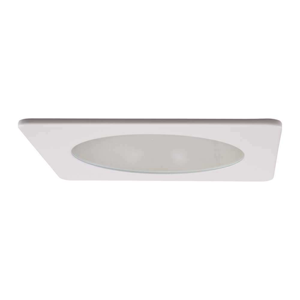 ELCO EL2412N 4" Square Shower Trim with Frosted Lens - Nickel - Ready Wholesale Electric Supply and Lighting