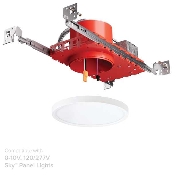 ELCO EJB4ICDXA 0-10V, 120/277V 4" New Construction IC Airtight Housing for 2-Hr Fire Rated Ceilings - Ready Wholesale Electric Supply and Lighting