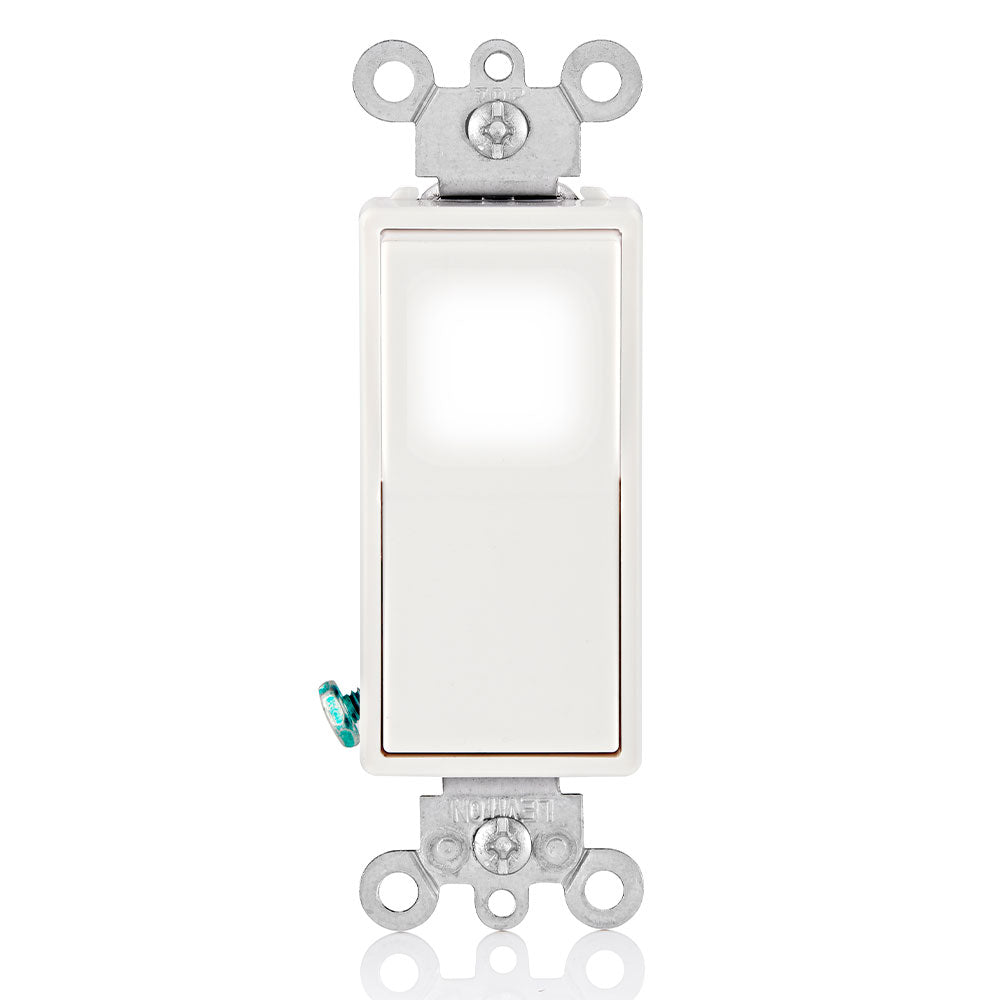 Leviton L5614-2W Decora LED Illuminated Rocker 4-Way Switch - Ready Wholesale Electric Supply and Lighting