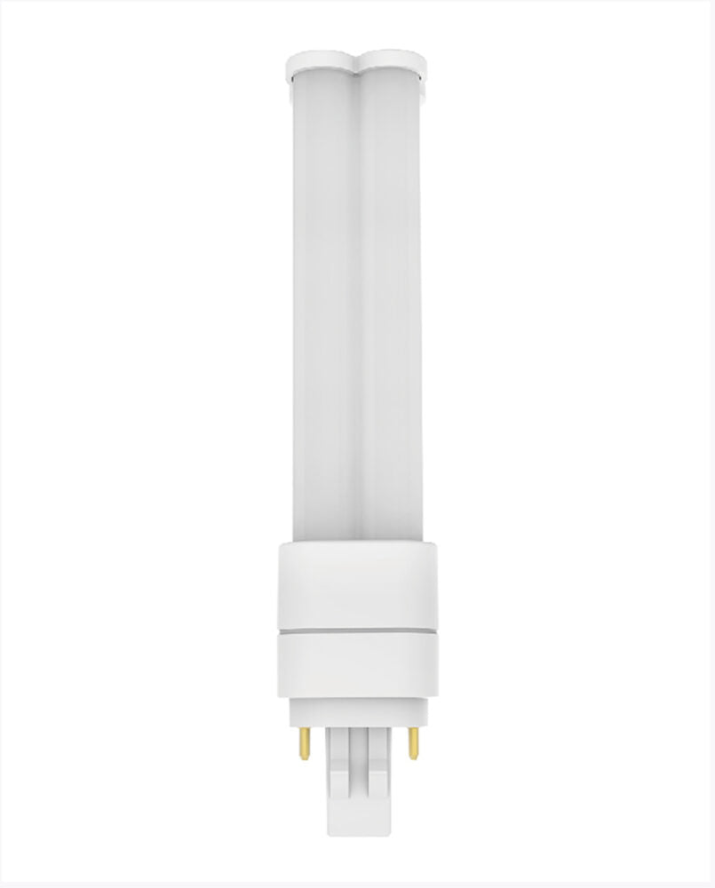 Cyber Tech Lighting LB8PL-MX23-2/CW 8W 2-Pin LED PL Quad Bulb for Magnetic Ballast or 120-277V Direct Connect, 4000K (A+B) for GX23-2 Base