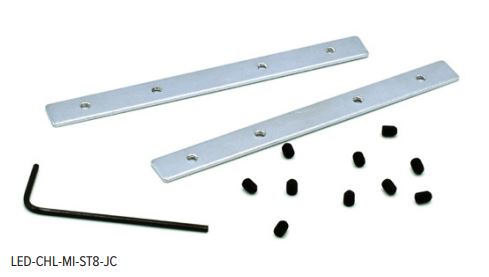 GM Lighting LED-CHL-MI-ST8-JC Straight 2-piece Joiner Coupler, Set Screws, Hex Keys - Ready Wholesale Electric Supply and Lighting