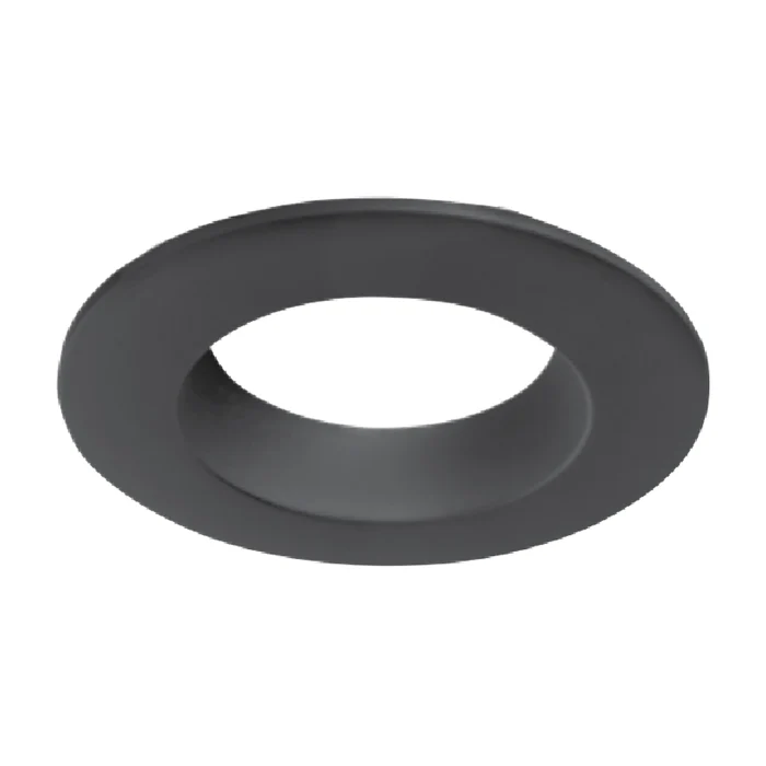 Halo LT60MB 6-inch Matte Black Decorative Smooth Splay Overlay - Ready Wholesale Electric Supply and Lighting