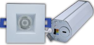 GM Lighting MDL-3R-5CCT-WH MicroTask 3 ® 5CCT 120V Mini IC Rated Round / Square Deep Regressed LED Downlight - White - Ready Wholesale Electric Supply and Lighting