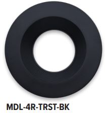 GM Lighting MDL-4R-TRST-BK MDL-4 Trim Stepped Round Black (Trim only) - Ready Wholesale Electric Supply and Lighting