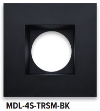 GM Lighting MDL-4S-TRSM-BK MDL-4 Trim Smooth Square Black (Trim only) - Ready Wholesale Electric Supply and Lighting