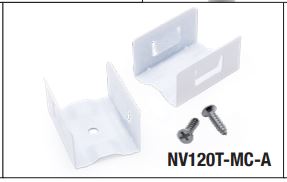 GM Lighting NV120T-MC-A Neon 120V Topflex Alum Clip/Screws 20/20 Pcs - Ready Wholesale Electric Supply and Lighting