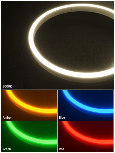 GM Lighting NV120S-3W-30K-FT NeoVISION120 120V SideFlex Neon Tape (3000K, Per foot) - Ready Wholesale Electric Supply and Lighting