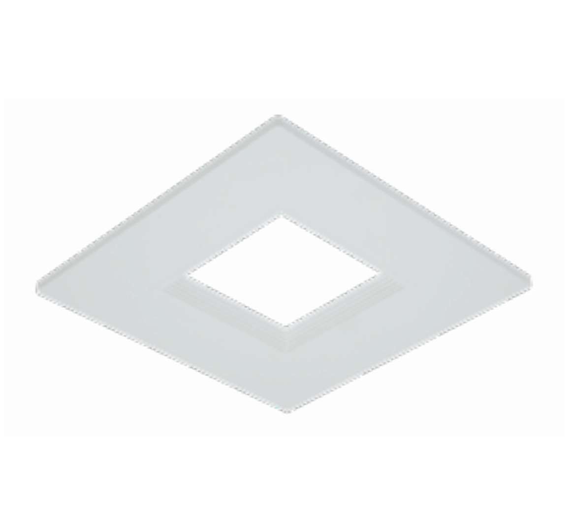 Halo RSQ4TRMMW RSQ 4" Square Trims Accessories - Decorative Baffle Trim Overlays - Matte White - Ready Wholesale Electric Supply and Lighting