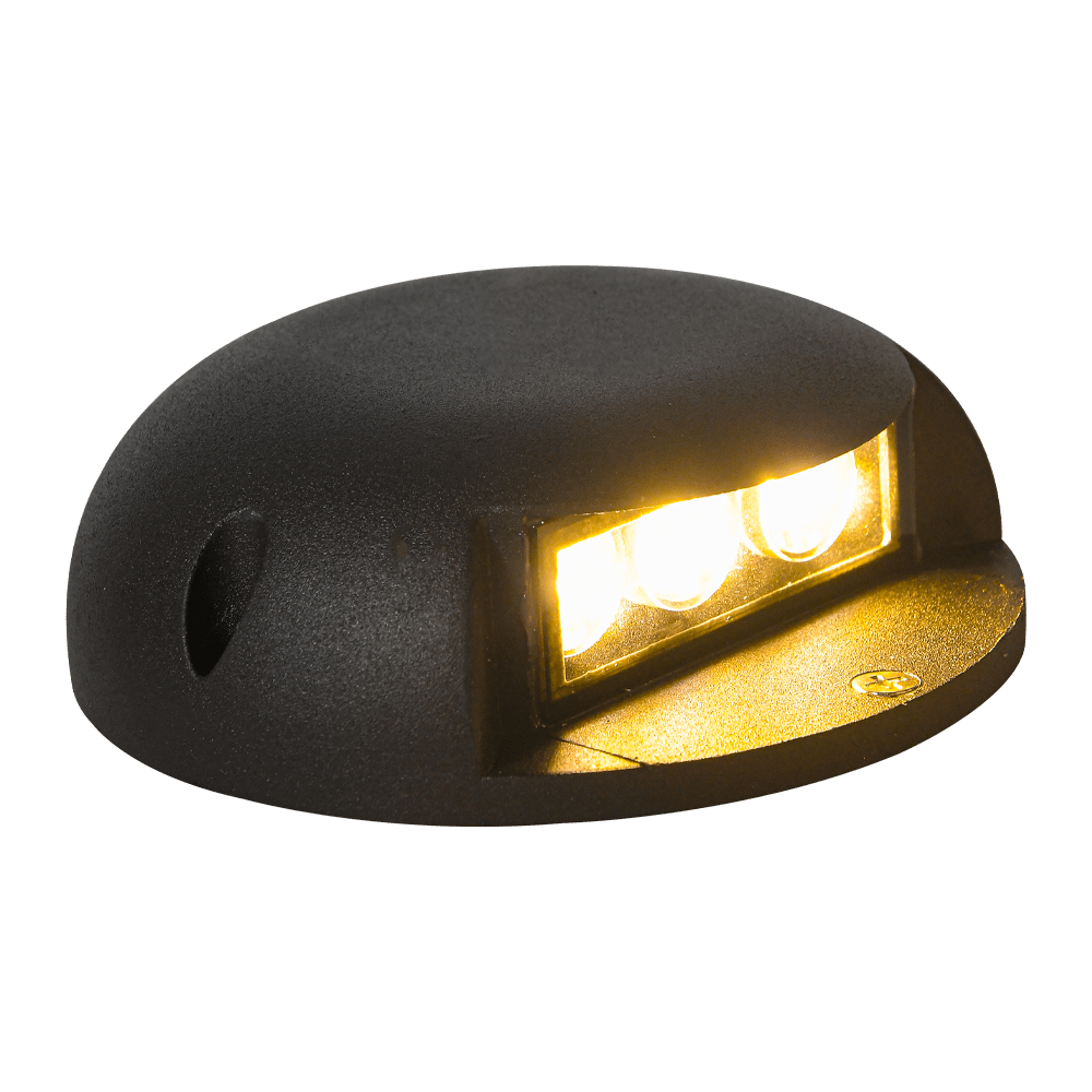 ABBA Lighting STA05 Warm White 3000K Aluminum Step/Deck Light - Black - Ready Wholesale Electric Supply and Lighting