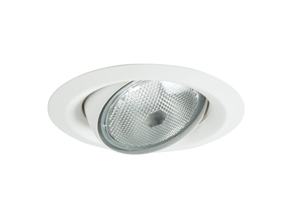 Halo 5130WH 5" White Adjustable Eyeball & Self-Flange Ring 35-degree max. tilt for PAR30's - Ready Wholesale Electric Supply and Lighting