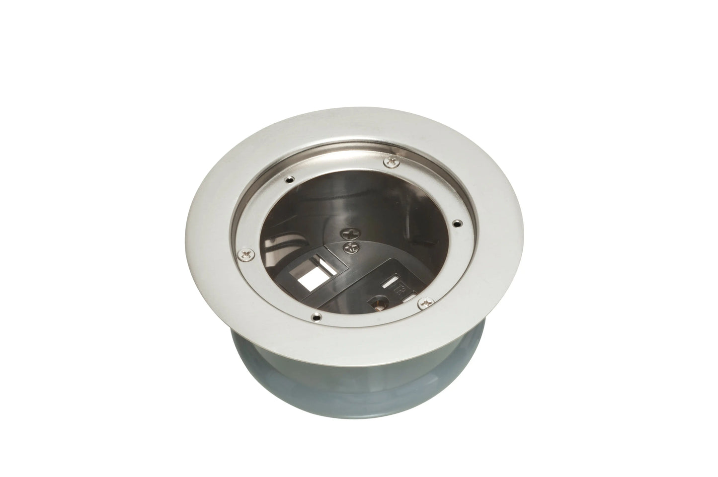 Arlington FLBC4580NL Recessed Round Concrete Floor Box, Nickel - Ready Wholesale Electric Supply and Lighting
