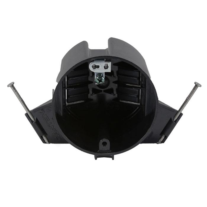 Cantex EZ18CNG - 18 cu. in. EZ BOX New Work Nail-on Residential Ceiling Box w/ Wire Clamps & Ground Lug - Black - Ready Wholesale Electric Supply and Lighting