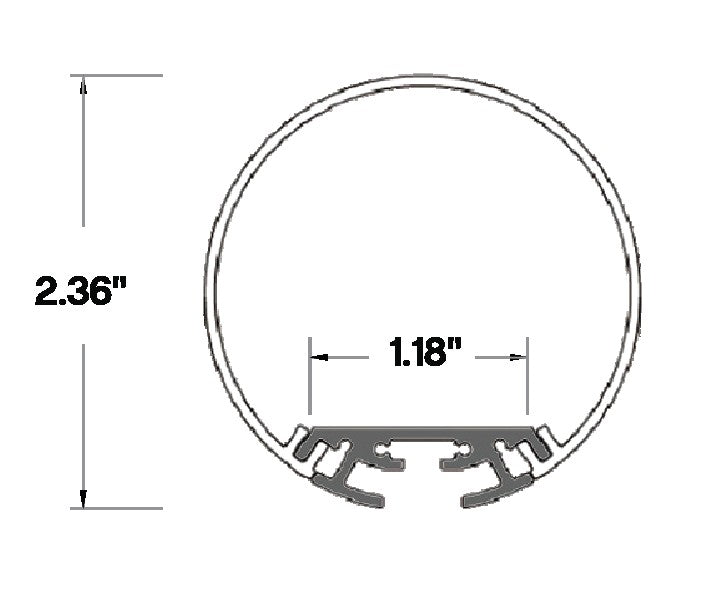 Core Lighting ALP245-48 - 48" SUSPENDED LED PROFILE - LED TAPE CHANNEL - Ready Wholesale Electric Supply and Lighting