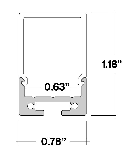 Core Lighting ALP85-48 - 48" SURFACE / SUSPENDED LED PROFILE - LED TAPE CHANNEL - Ready Wholesale Electric Supply and Lighting
