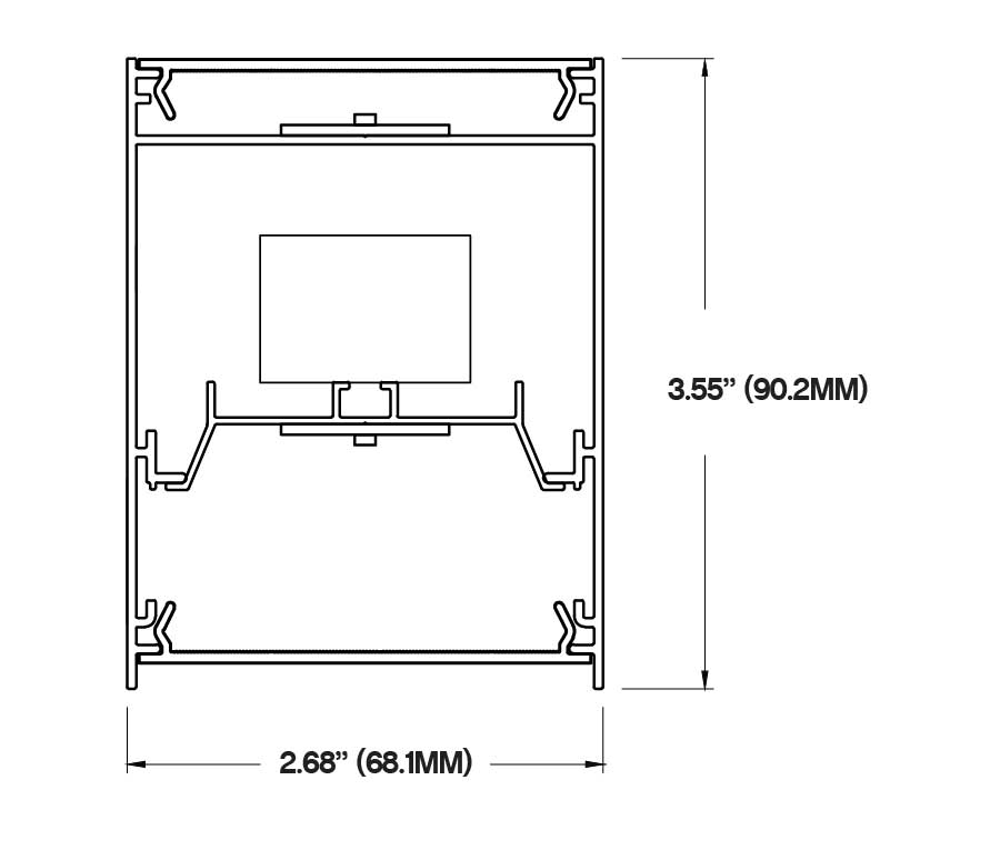 Core Lighting CSL340-4-WH - 4 Ft. DIRECT / INDIRECT SUSPENDED PROFILE - LED TAPE CHANNEL - White - Ready Wholesale Electric Supply and Lighting