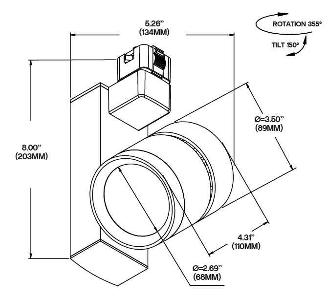 Core Lighting CTL-430 SERIES 3000 LUMEN VERTICAL TRACK HEAD LED Light - 277V - Ready Wholesale Electric Supply and Lighting