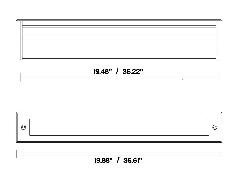 Core Lighting IGU-40 - 40" IN-GROUND LINEAR UPLIGHT Light Bar - Ready Wholesale Electric Supply and Lighting