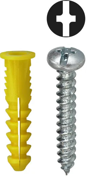 Dottie 2AK #10 Yellow Wing Conical Anchor Kit w/ Pan Head Combo Drive Screws - Ready Wholesale Electric Supply and Lighting
