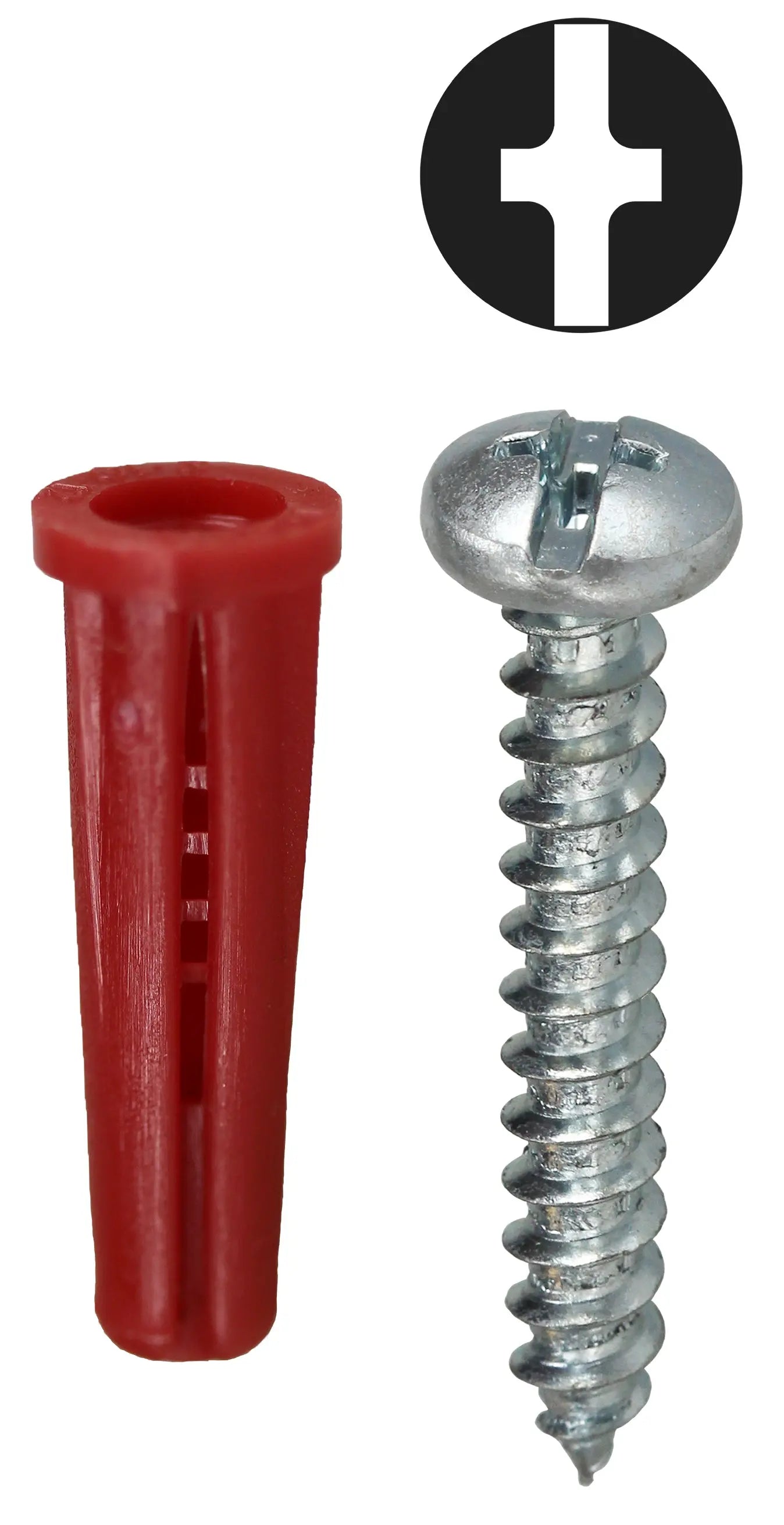 Dottie RD2 #6 Red Conical Anchor Kit w/ Pan Head Combo Drive Screws - Ready Wholesale Electric Supply and Lighting