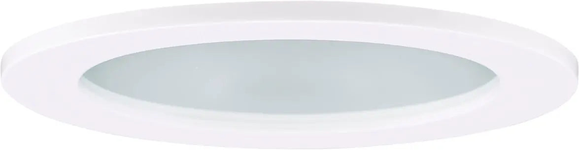 ELCO EL1412SH 4" Adjustable Shower Trim with Clear Reflector and Frosted Lens Trim - White Lexan - Ready Wholesale Electric Supply and Lighting