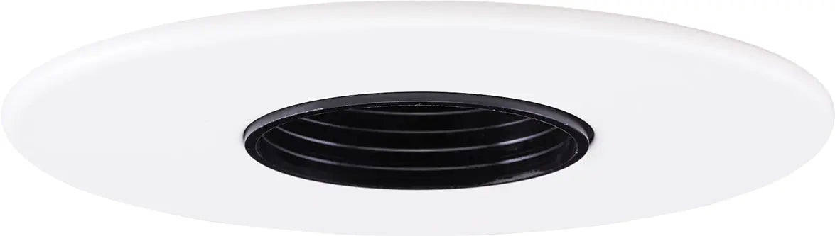 ELCO EL1419B 4" Baffle with 1 7/8" Pinhole Aperture Trim - Black with White Trim - Ready Wholesale Electric Supply and Lighting