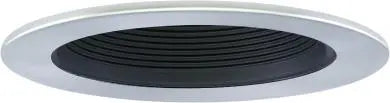 ELCO EL1493BN 4" Adjustable Step Baffle Trim - Black with Nickel Trim - Ready Wholesale Electric Supply and Lighting