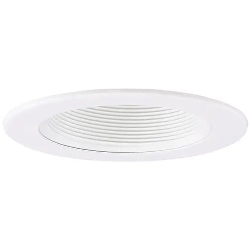 ELCO EL1494W 4" Adjustable Phenolic Deep Step Baffle Trim - All White - Ready Wholesale Electric Supply and Lighting