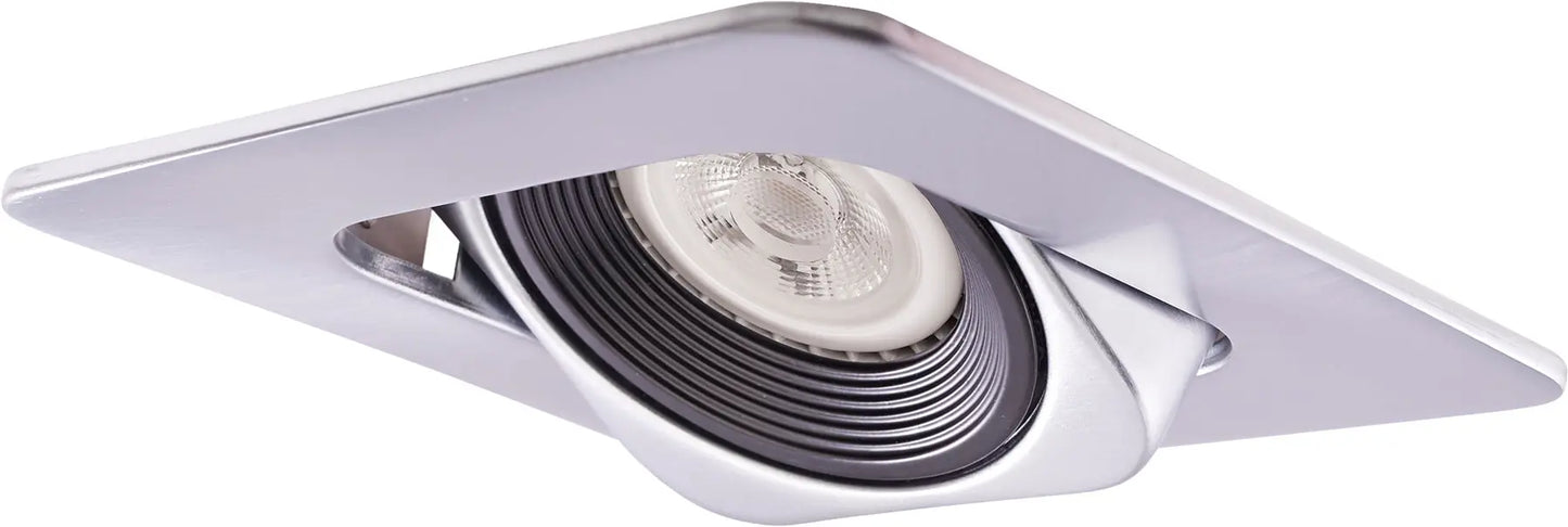 ELCO EL2440N 4" Square Adjustable Gimbal with Baffle Trim - Nickel - Ready Wholesale Electric Supply and Lighting