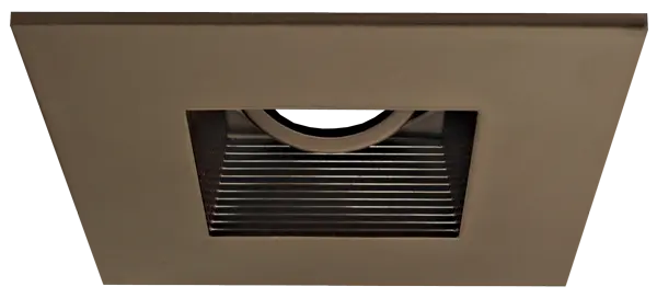 ELCO EL2484BZ 4" Die-Cast Aluminum Square Adjustable Baffle Trim - All Bronze - Ready Wholesale Electric Supply and Lighting