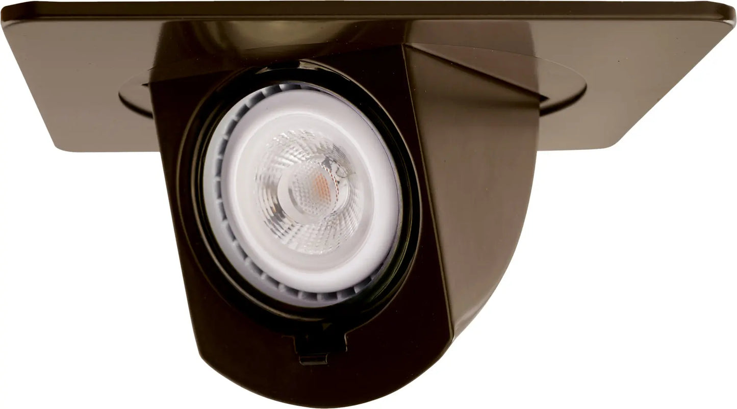 ELCO EL2497BZ 4" Square Pull Down Trim - All Bronze - Ready Wholesale Electric Supply and Lighting