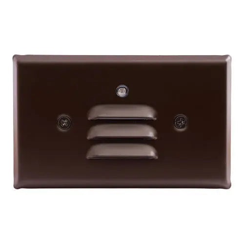 ELCO Lighting Mini Photocell LED Step Light with Angled Louver Horizontal - Ready Wholesale Electric Supply and Lighting