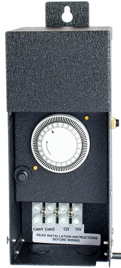 EMCOD EPC300W - 300W 12/15V AC - Manual Timer Landscape Low Voltage LED Lighting Transformer - Ready Wholesale Electric Supply and Lighting