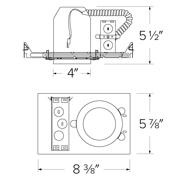 Elco - 4" New Construction IC Airtight Housing - Ready Wholesale Electric Supply and Lighting
