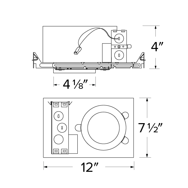Elco - 4 Koto Architectural Shallow Maximum Adjustability IC Airtight Housing - Ready Wholesale Electric Supply and Lighting