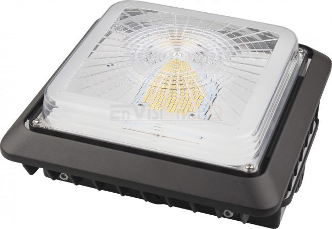 EnVision LED-SCP-3P60-TRI-WH - Square Slim Canopy Light 3-Power + 3 CCT Selectable - Ready Wholesale Electric Supply and Lighting