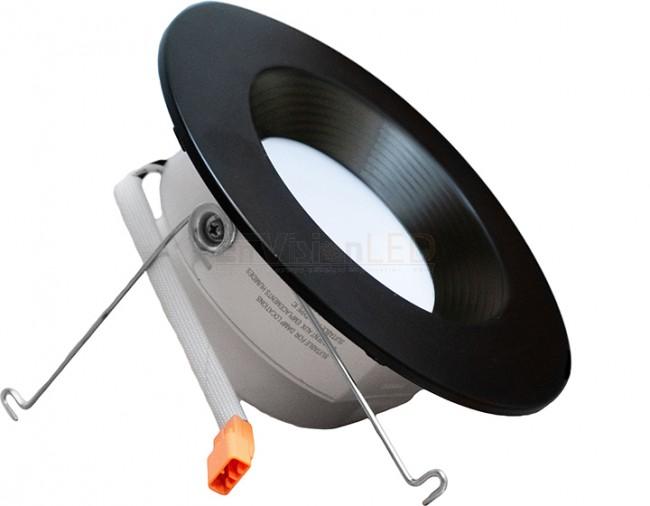 EnVisionLED ADL-5/6-TRIM-BLK-BFL - 5/6" ADL Black Snap-On Trim Baffle - Ready Wholesale Electric Supply and Lighting