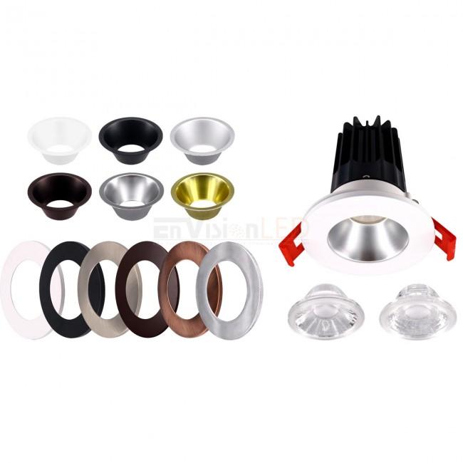 EnVisionLED DLJBX-2-TRIM-BN-S - 2" Brushed Nickel Smooth Reflector - Ready Wholesale Electric Supply and Lighting