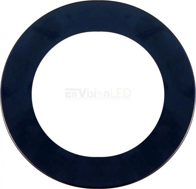 EnVisionLED SLPNL-6R-TRIM-BLK - 6" Panel Downlight Black Trim Round - Ready Wholesale Electric Supply and Lighting