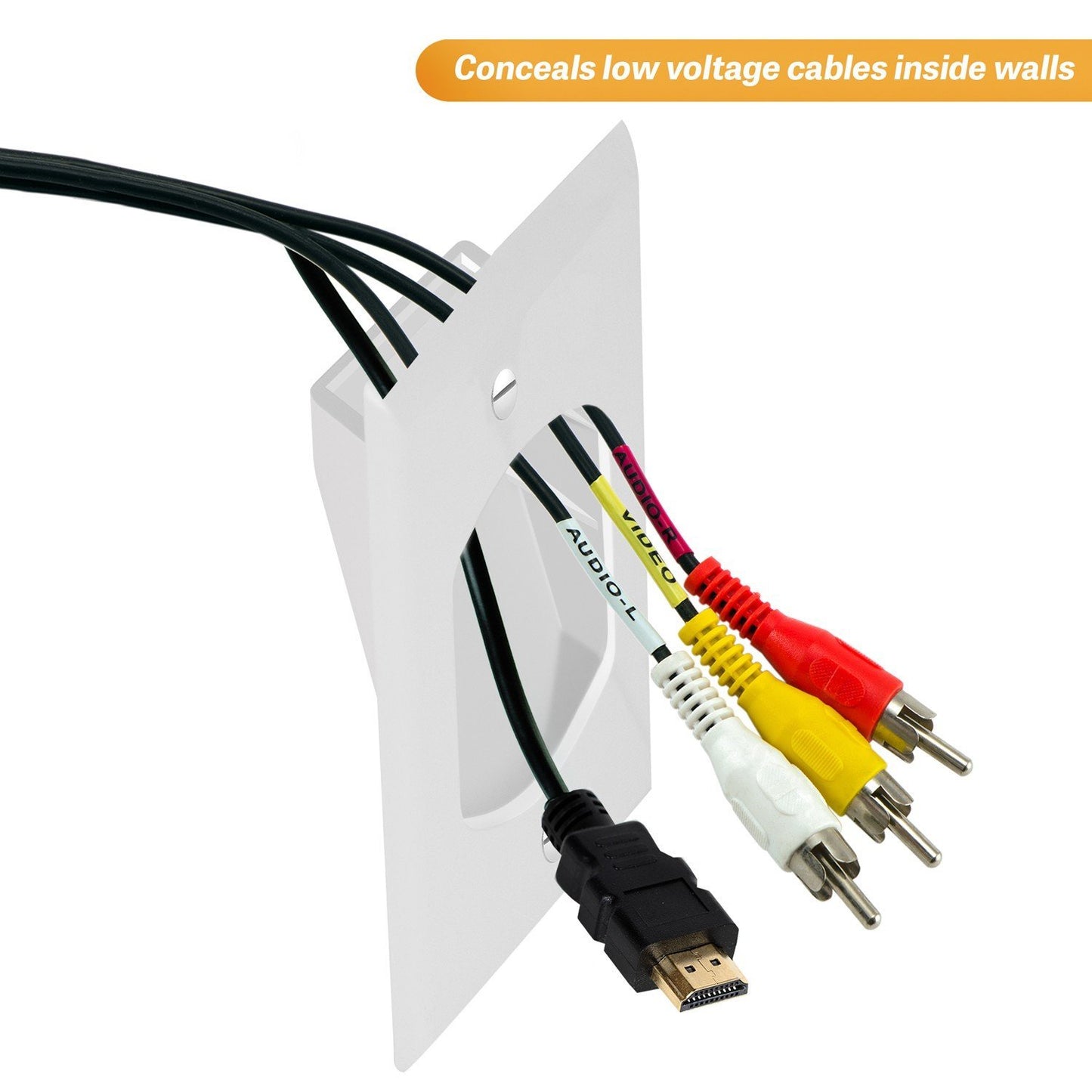 Enerlite 8881-W Single Gang Recessed Plate - Ready Wholesale Electric Supply and Lighting