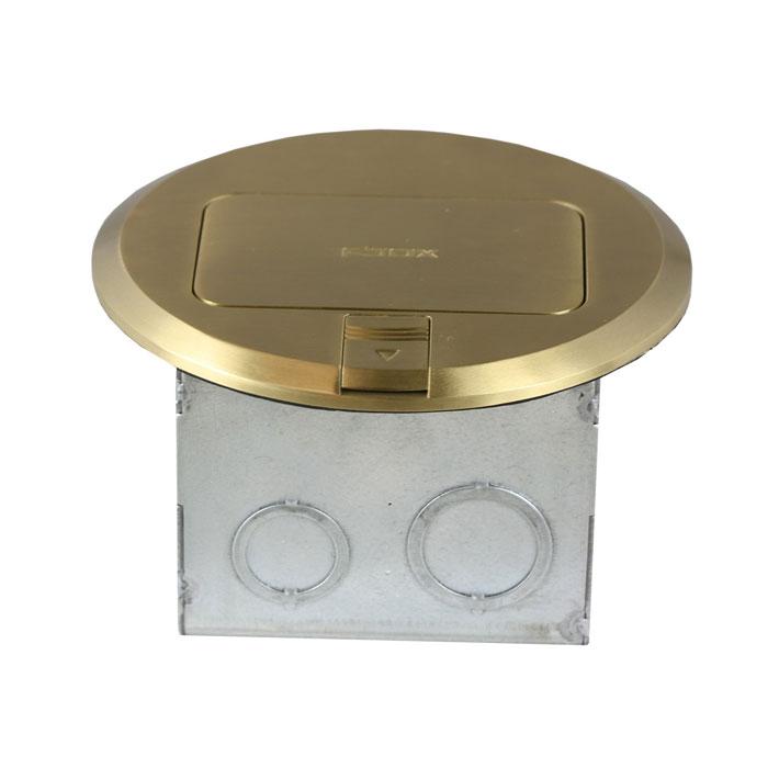 Enerlites 961501-C - Round Pop-up Floor Box Assembly w/20A Deccora Receptacle, Tamper & Weather Resistant - Ready Wholesale Electric Supply and Lighting
