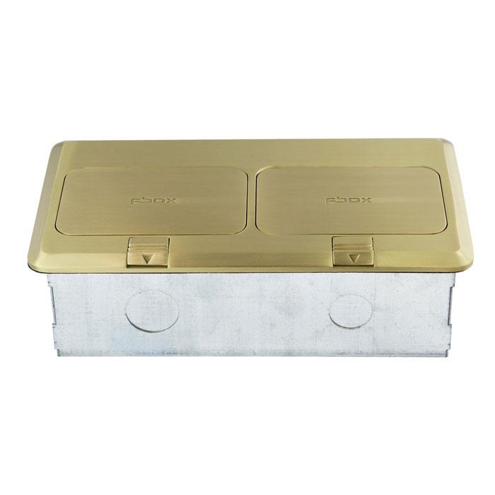 Enerlites 962301-C - 2-Gang Pop-up Floor Box Assembly w/20A Deccora Receptacle Tamper & Weather Resistant - Ready Wholesale Electric Supply and Lighting