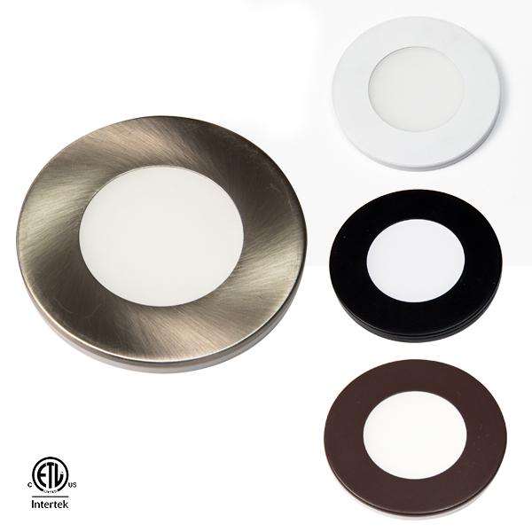 GM Lighting PL24V-30-W 24VDC Surface/Recess Mount LED Slim Puck - White - Ready Wholesale Electric Supply and Lighting