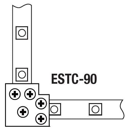 GM Lighting ESTC-90 Sure-Tite 90 Degree Tape to Tape Connector - Ready Wholesale Electric Supply and Lighting