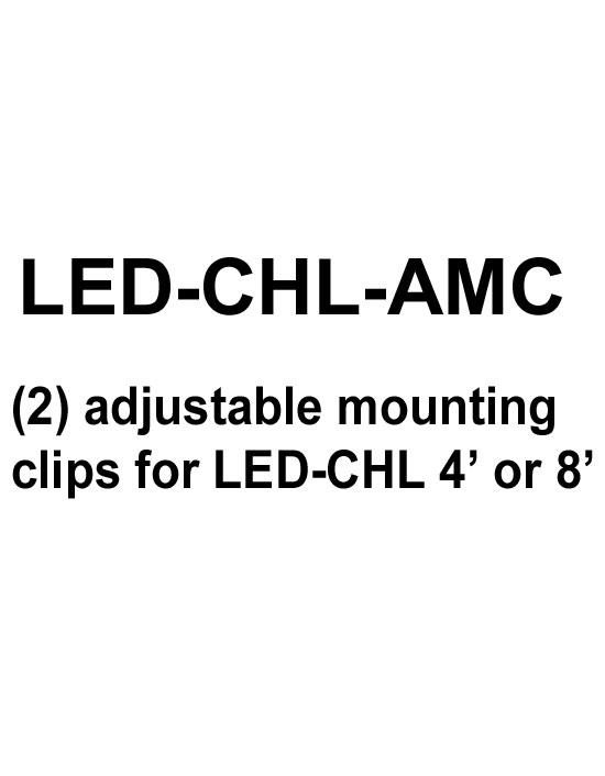 GM Lighting LED-CHL-AMC - (2) Adjustable Mounting Clips for LED-CHL 4 or 8' - Ready Wholesale Electric Supply and Lighting