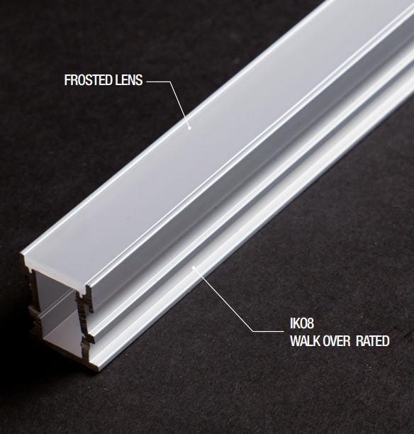 GM Lighting LED-CHL-WOD8 LED Tape Walk Over Deep Depth Aluminum Channel - Ready Wholesale Electric Supply and Lighting