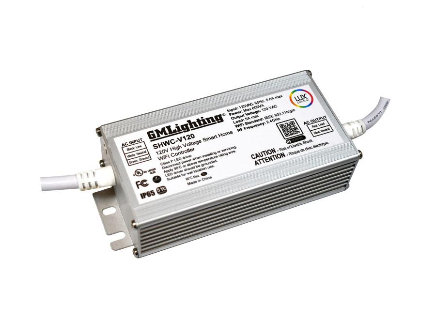 GM Lighting SHWC-V120 - LUXcontrol Smart 2.4 WiFi Controller, 120V High Voltage, IP65, 1-Channel / 2-Wire - Ready Wholesale Electric Supply and Lighting