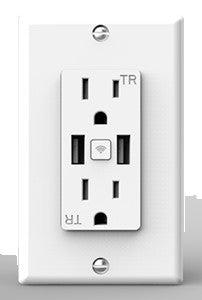 GM Lighting SHWO - LUXcontrol Smart 2.4 WiFi Outlet, 120V - White - Ready Wholesale Electric Supply and Lighting